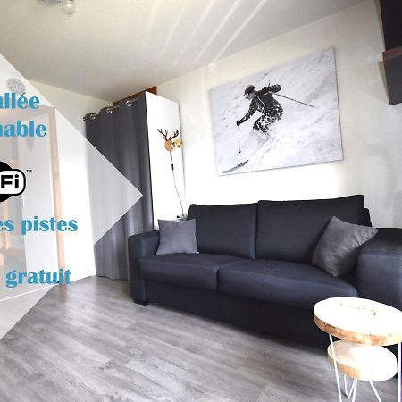Au Pied Des Pistes B31, Chaleureux Studio 4 Pers, Vue Sur La Vallee Imprenable Avec Wifi, Draps Non Compris แซงต์-ฌ็อง-โดลป์ ภายนอก รูปภาพ